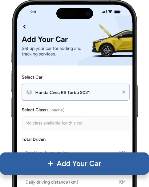 Set up your car